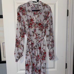 Floral Shirt Dress
